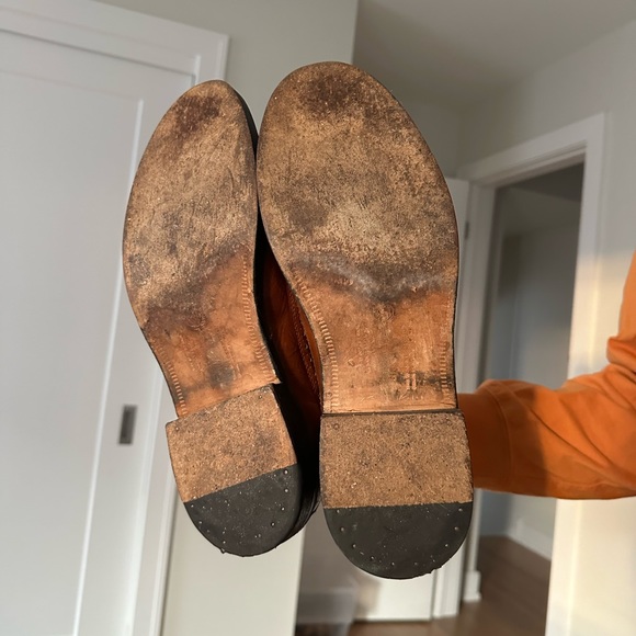 All Saints Brown Leather Western Boots - Picture 5 of 6